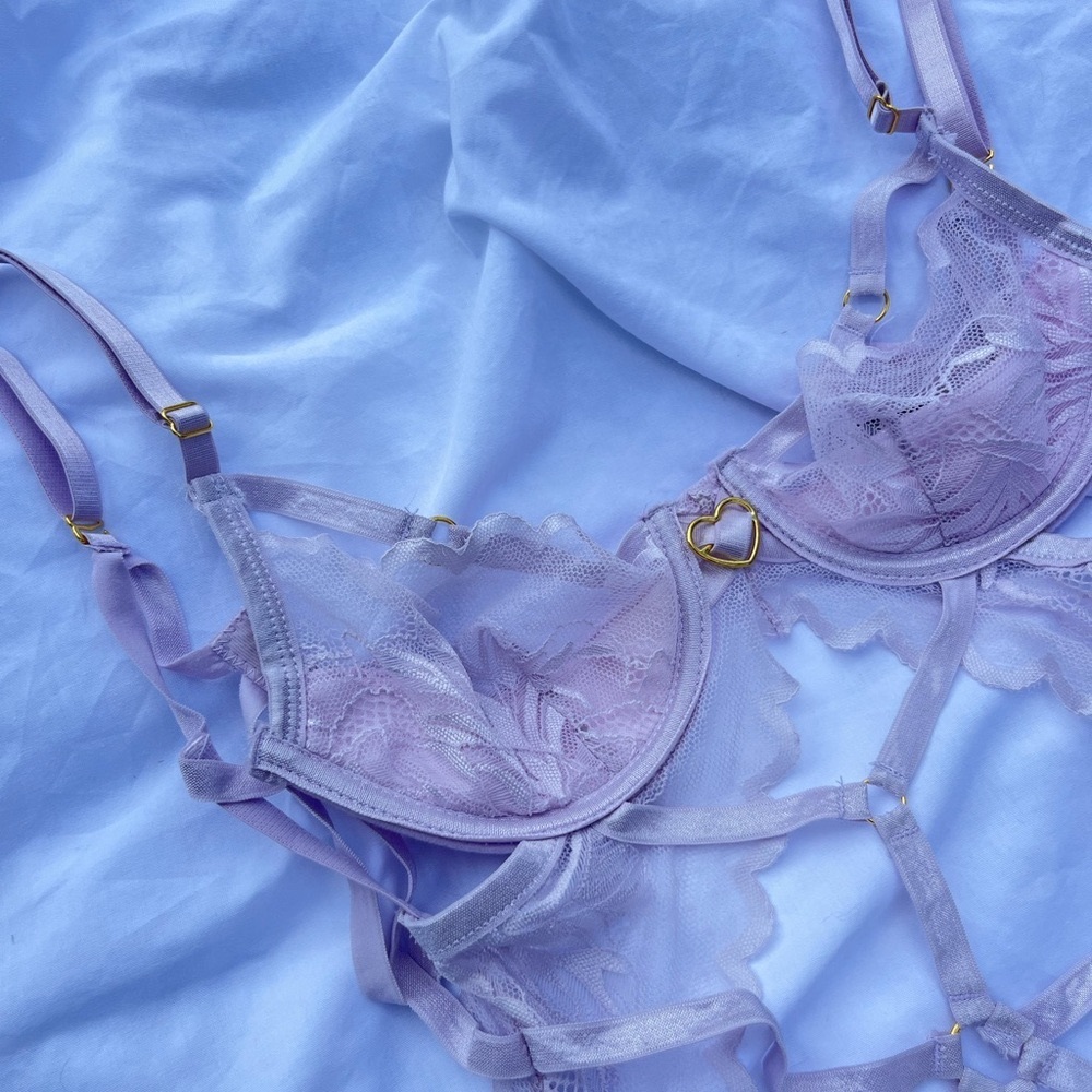 Purple lingerie